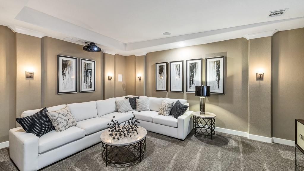 Interior, Living room, Recessed Lighting