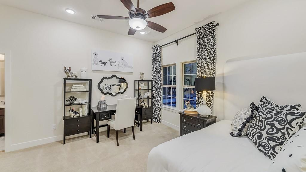 Bedroom, Home Office, Interior, Recessed Lighting