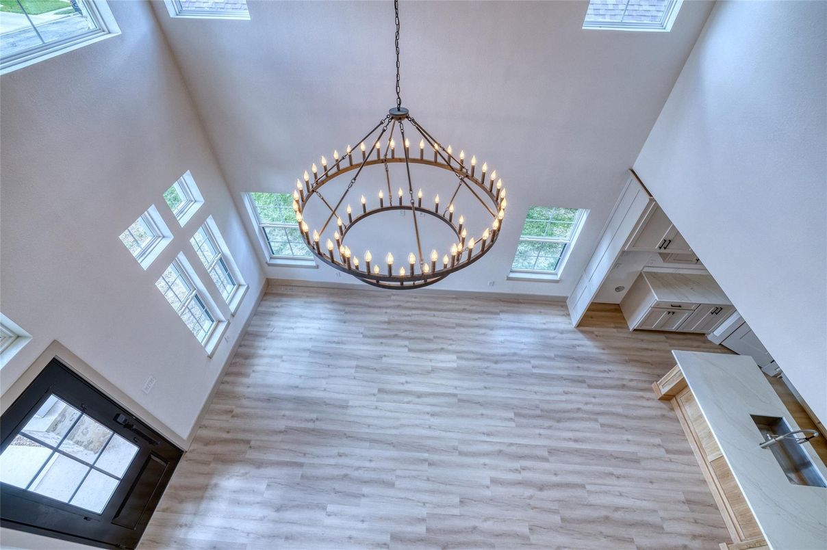 Interior, Pendant Lights, Wood Texture Flooring