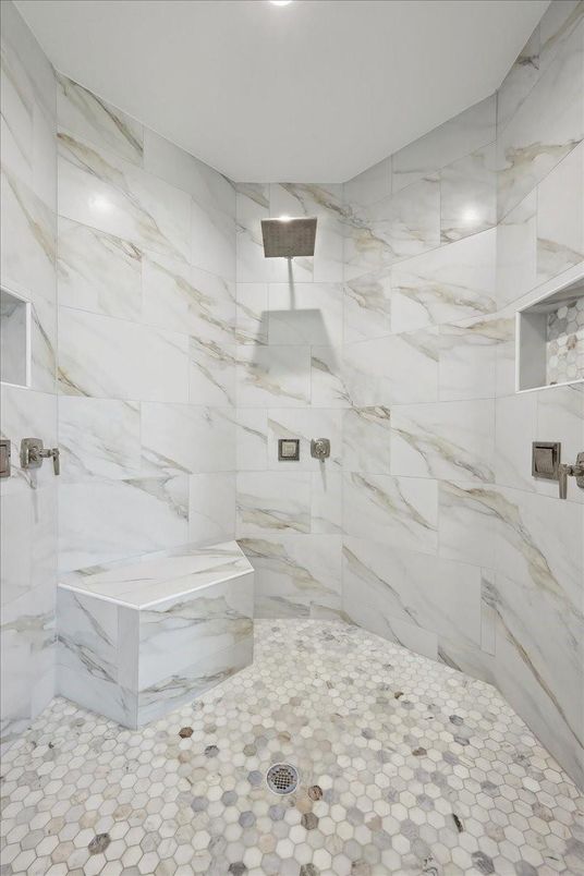Bathroom, Interior, Marble Walls