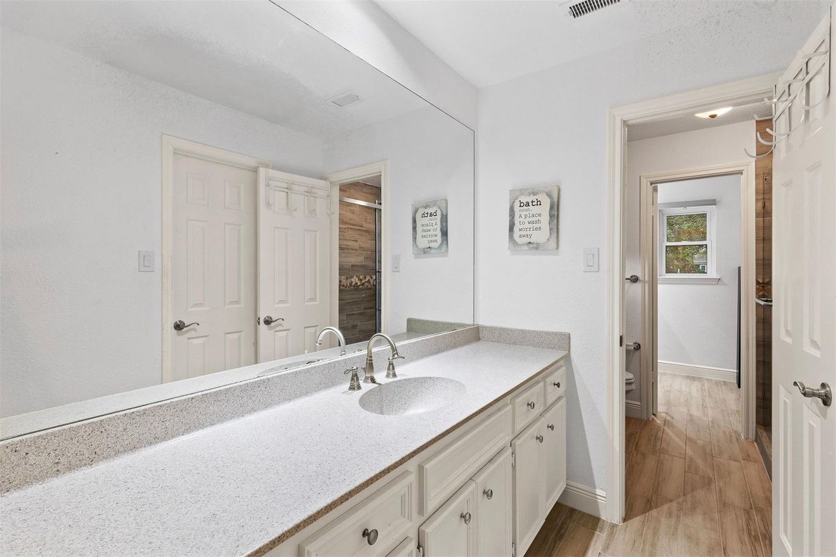 Bathroom, Interior, Wood Texture Flooring