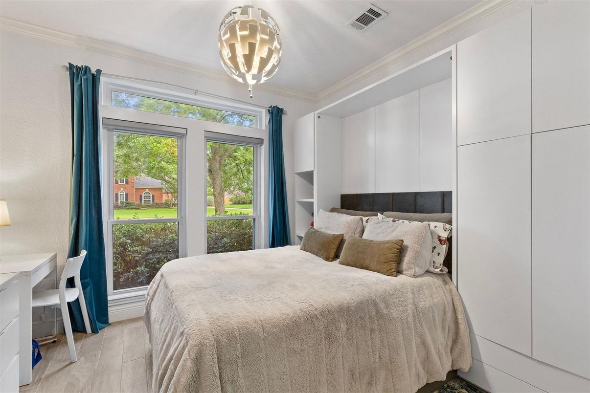 Bedroom, Interior, Pendant Lights