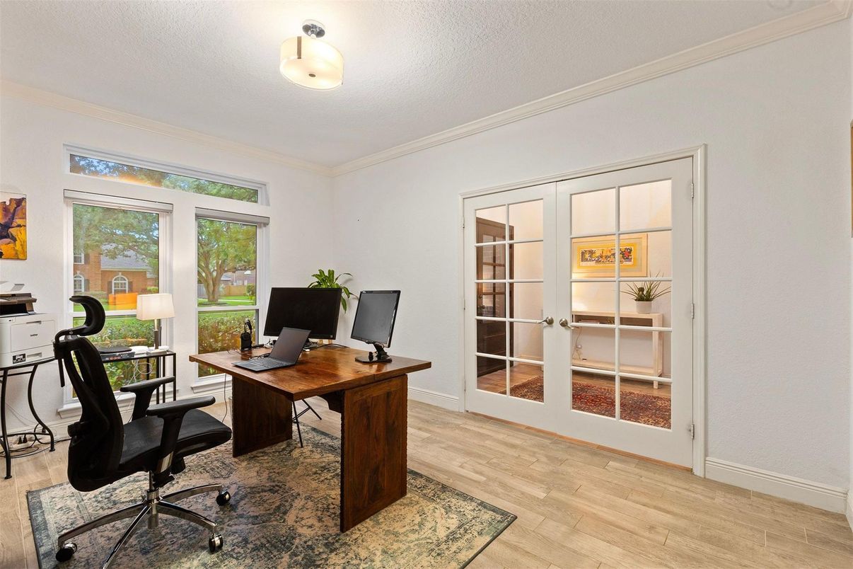 Home Office, Interior, Wood Texture Flooring