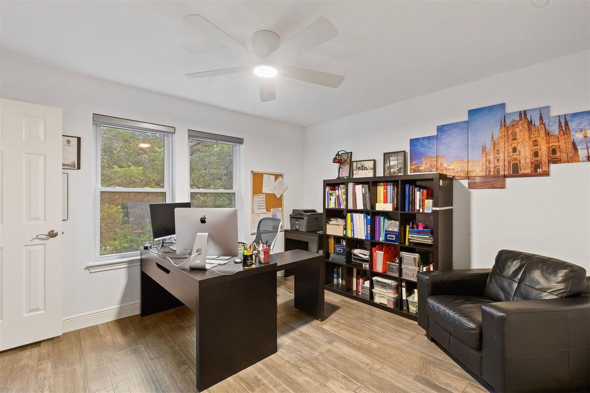 Home Office, Interior, Wood Texture Flooring