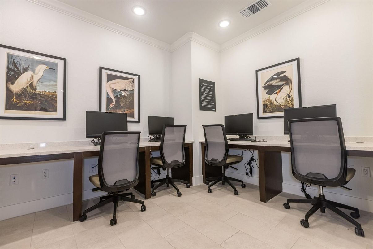 Home Office, Interior, Recessed Lighting