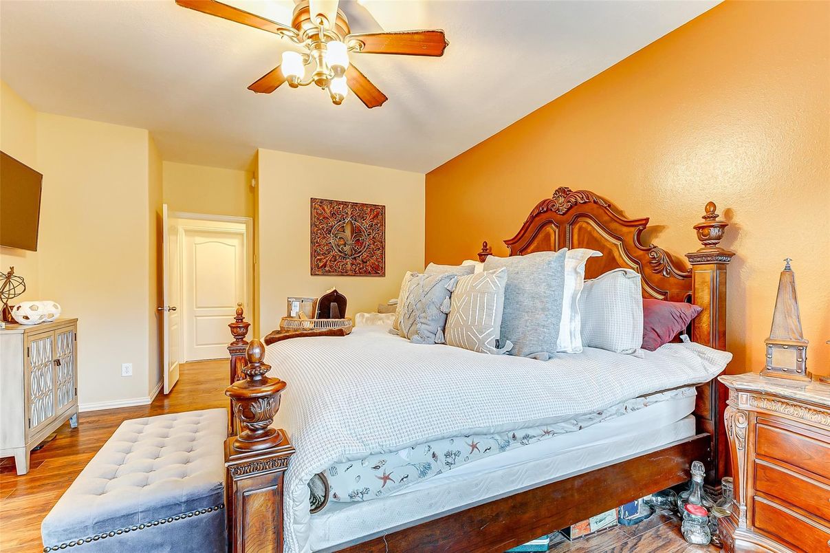 Bedroom, Interior, Wood Texture Flooring