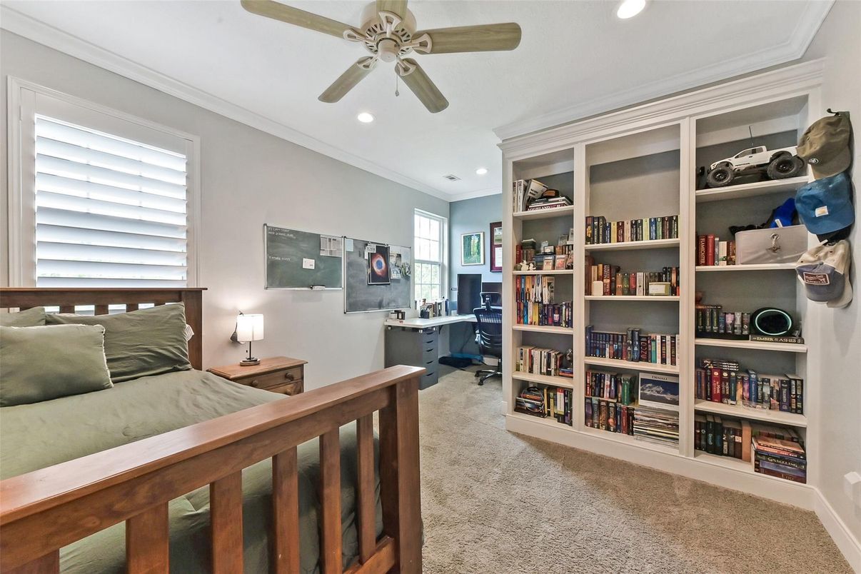 Home Office, Interior, Recessed Lighting