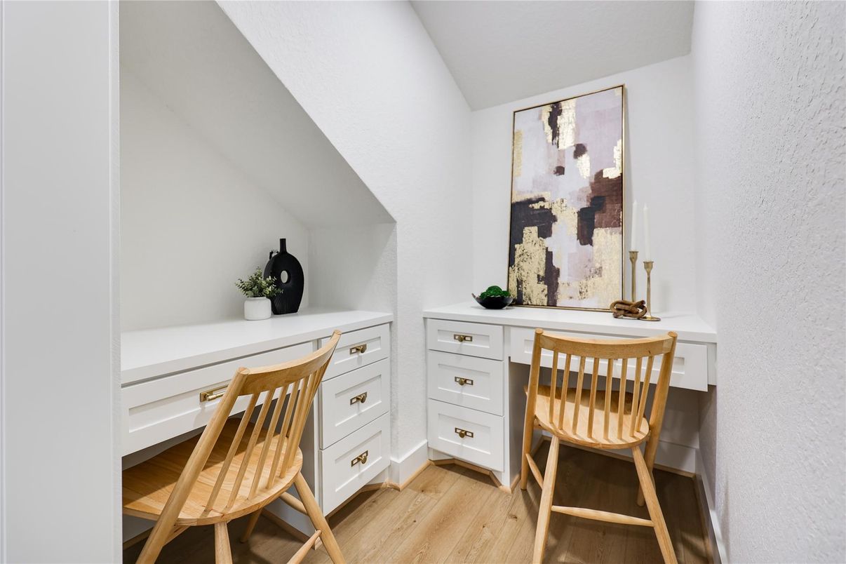 Home Office, Interior, Wood Texture Flooring