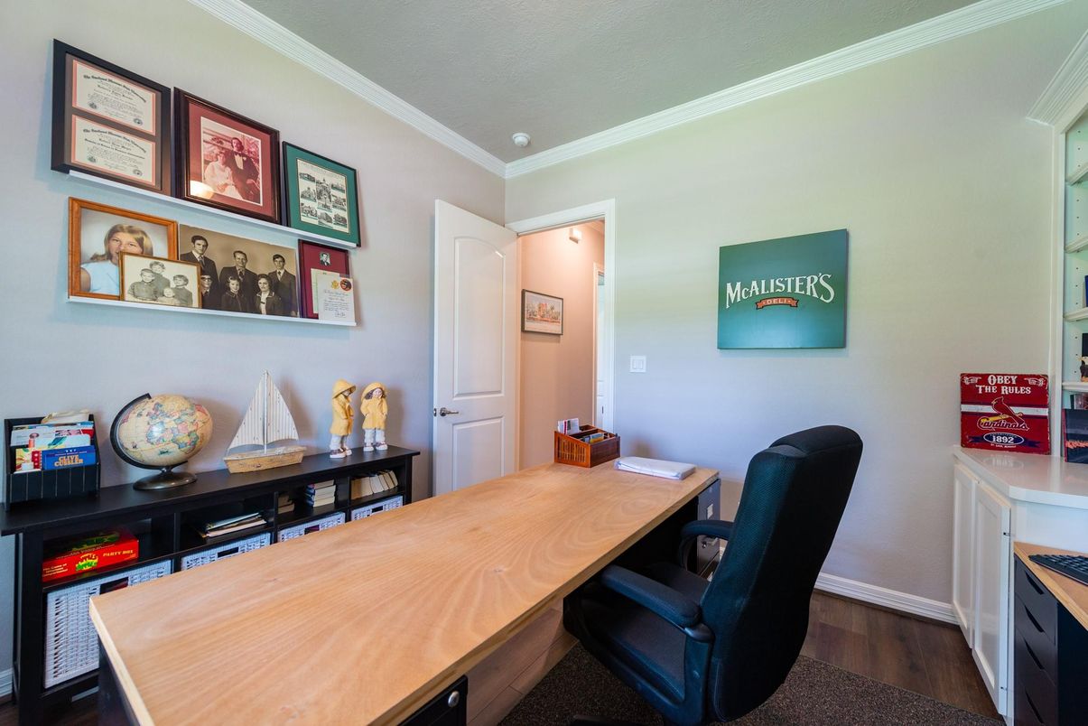 Home Office, Interior, Wood Texture Flooring
