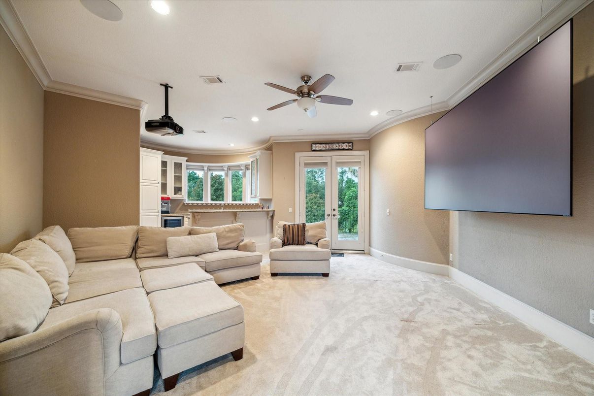 Interior, Living room, Recessed Lighting