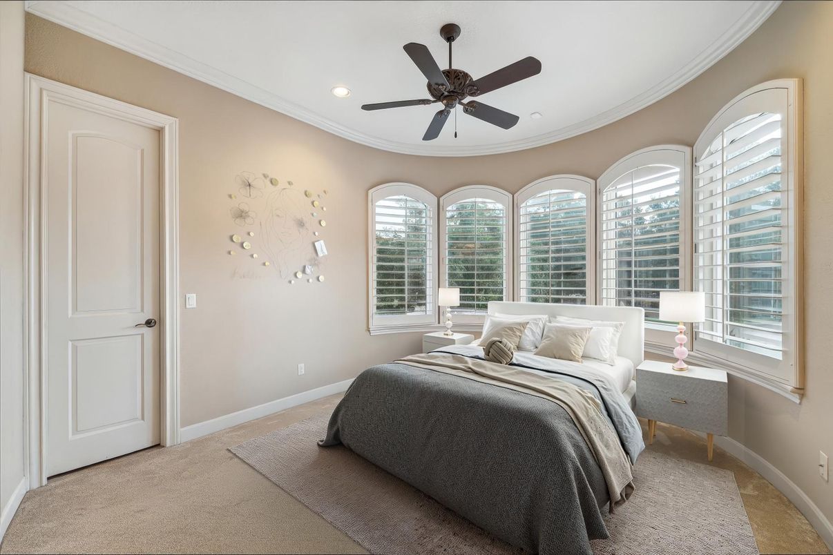 Bedroom, Interior, Recessed Lighting