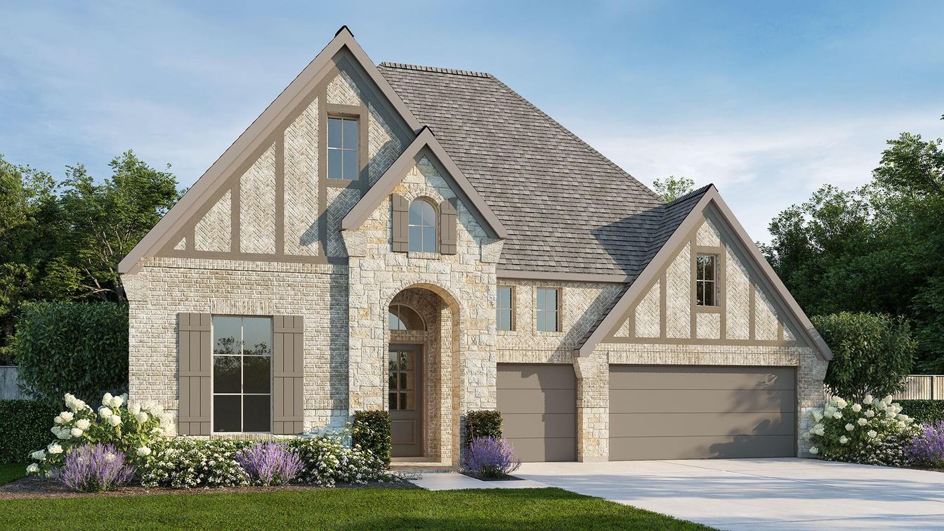 Attached, Exterior, Facade, Brick Traditional
