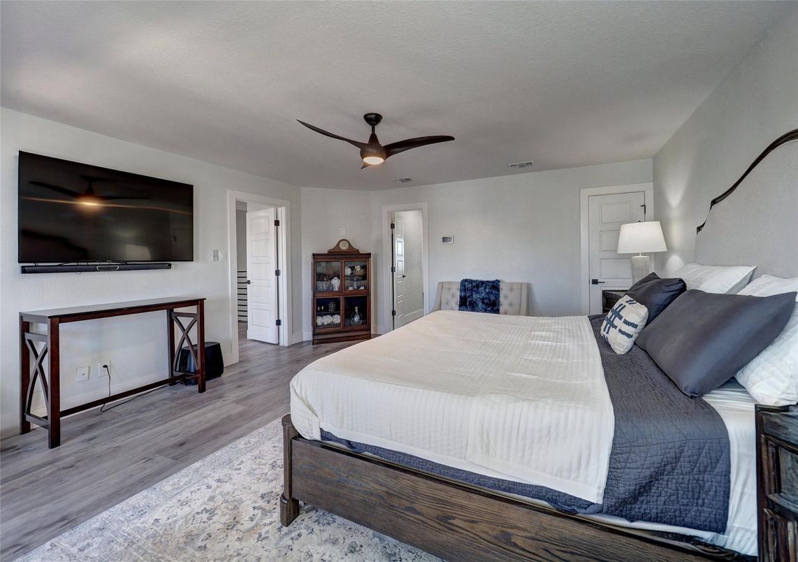 Bedroom, Interior, Wood Texture Flooring