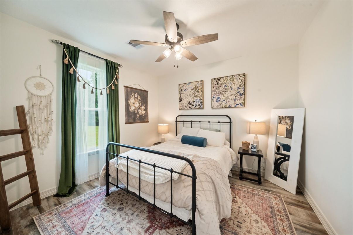 Bedroom, Interior, Wood Texture Flooring