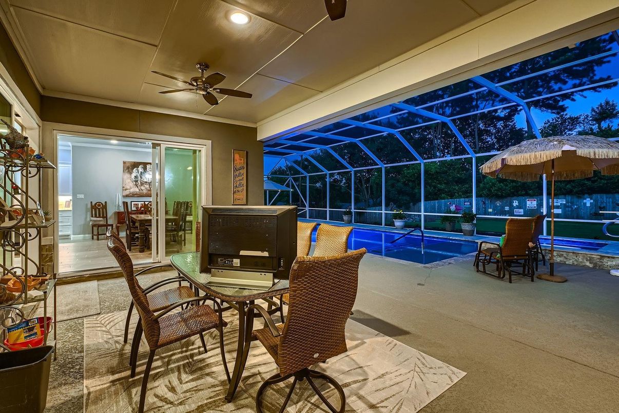 Glass Ceilings, Interior, Pool, Recessed Lighting, Sun Room