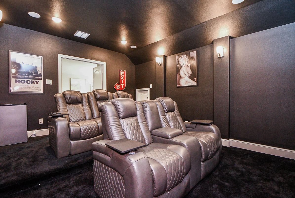 Home Theatre Room, Interior, Recessed Lighting, Theatre Room