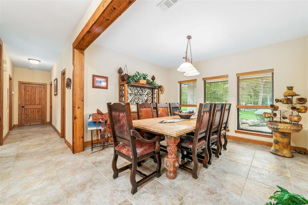 Dining room, Interior, Pendant Lights