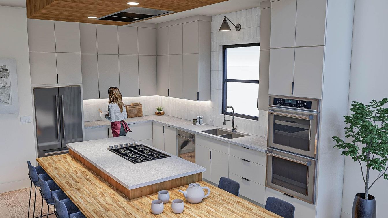 Interior, Kitchen, Recessed Lighting, Stainless Steel Appliances