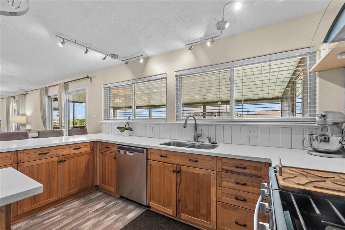 Interior, Kitchen, Wood Texture Flooring