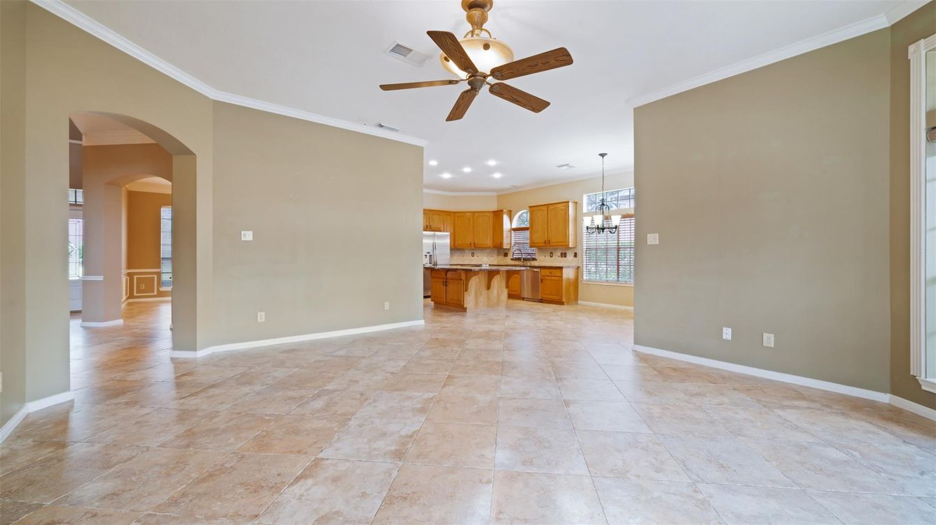 Chandelier, Interior, Kitchen, Recessed Lighting