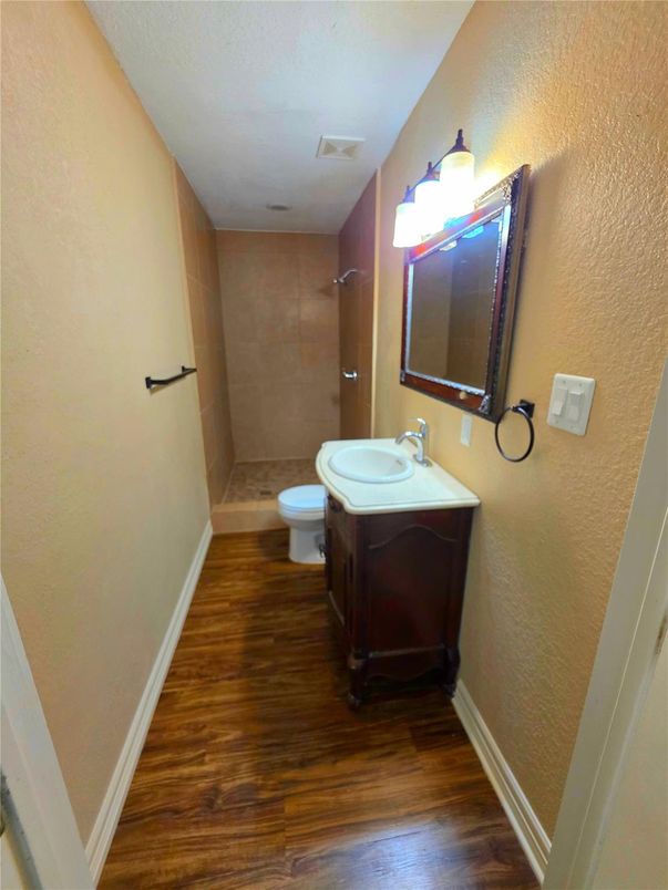 Bathroom, Interior, Wood Texture Flooring