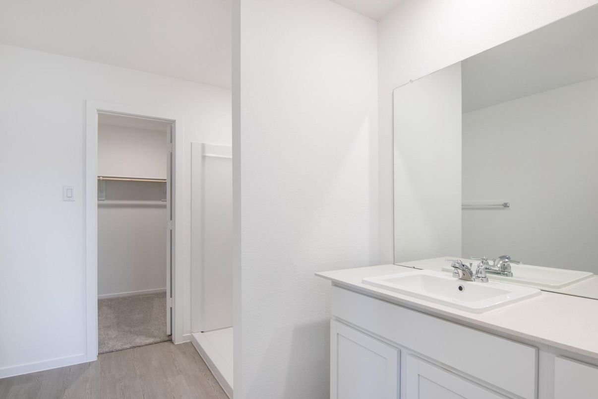 Bathroom, Interior, Wood Texture Flooring