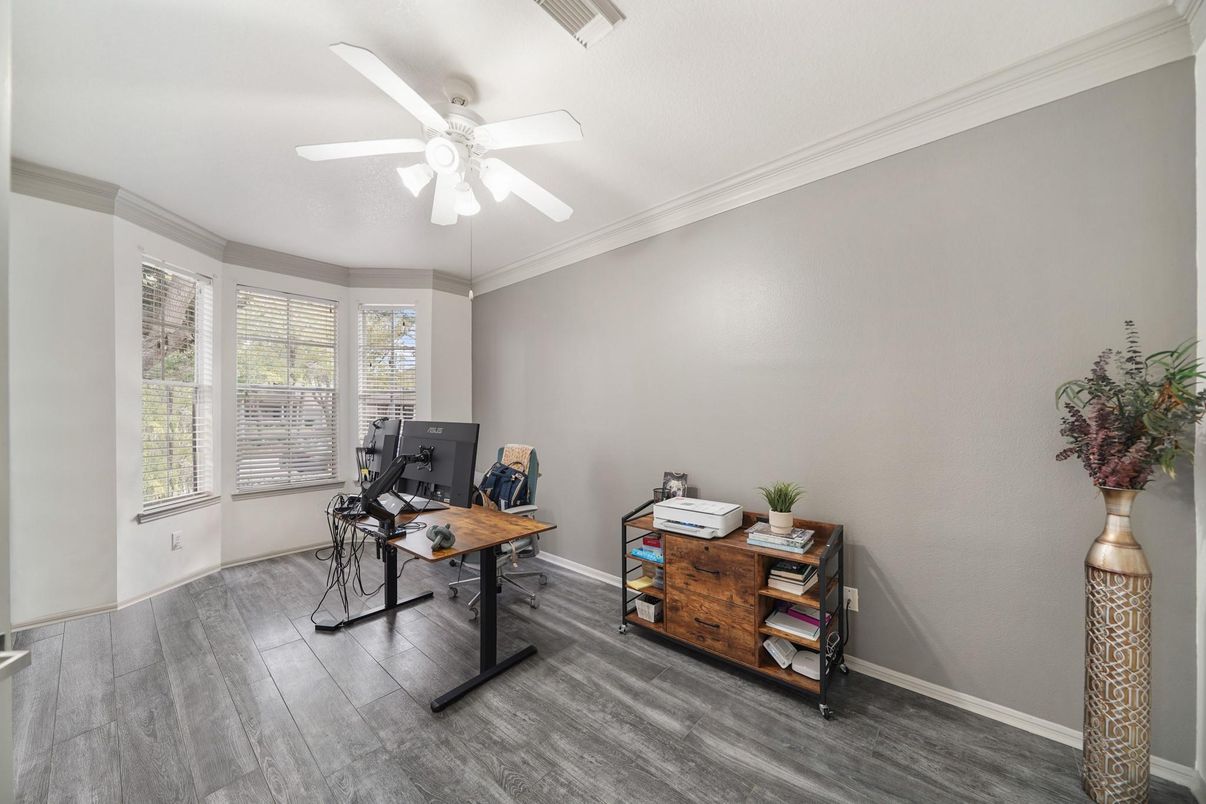 Home Office, Interior, Wood Texture Flooring