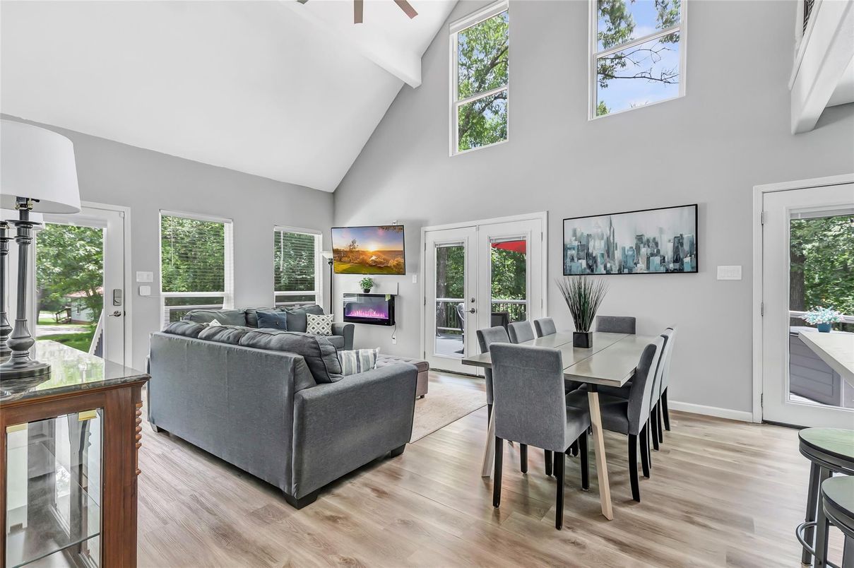 Dining room, Interior, Living room, Wood Texture Flooring