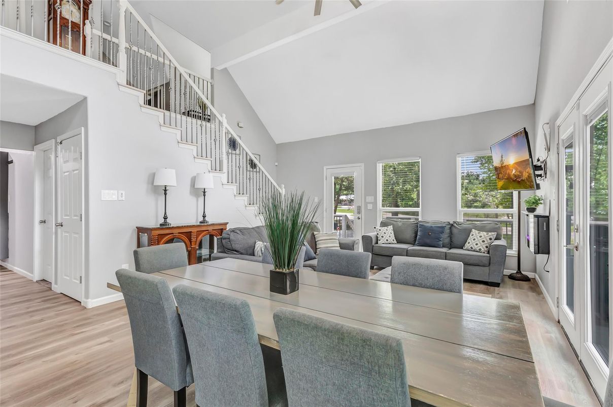 Dining room, Interior, Living room, Wood Texture Flooring