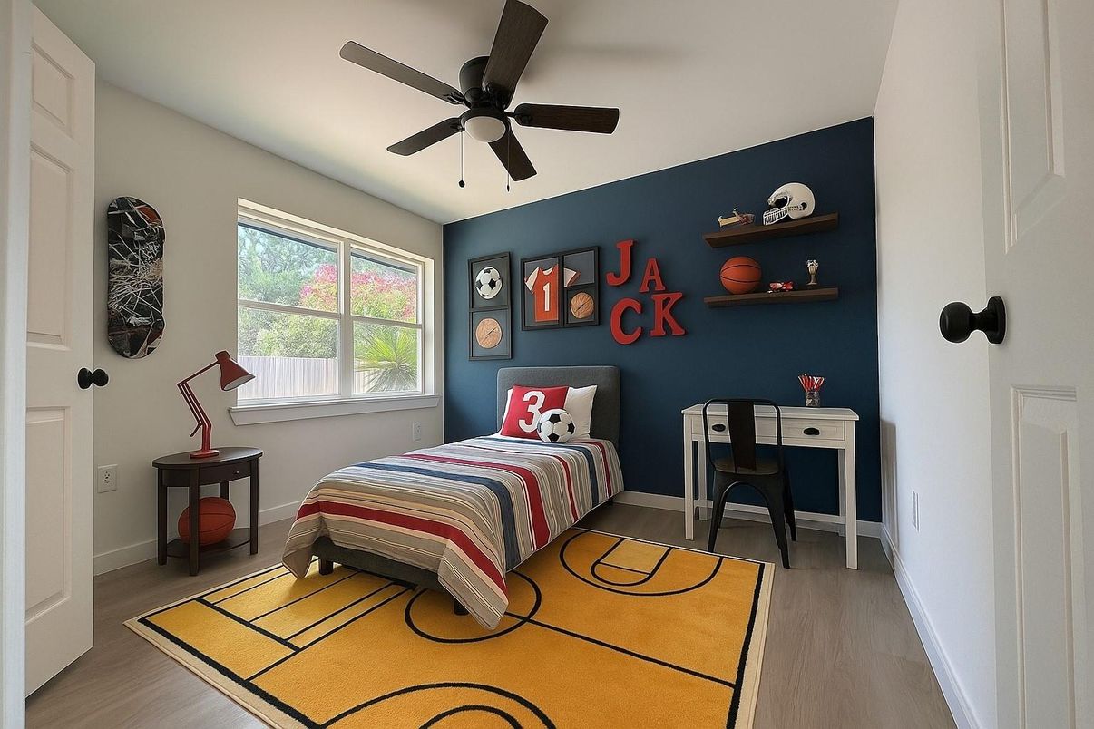 Bedroom, Interior, Wood Texture Flooring