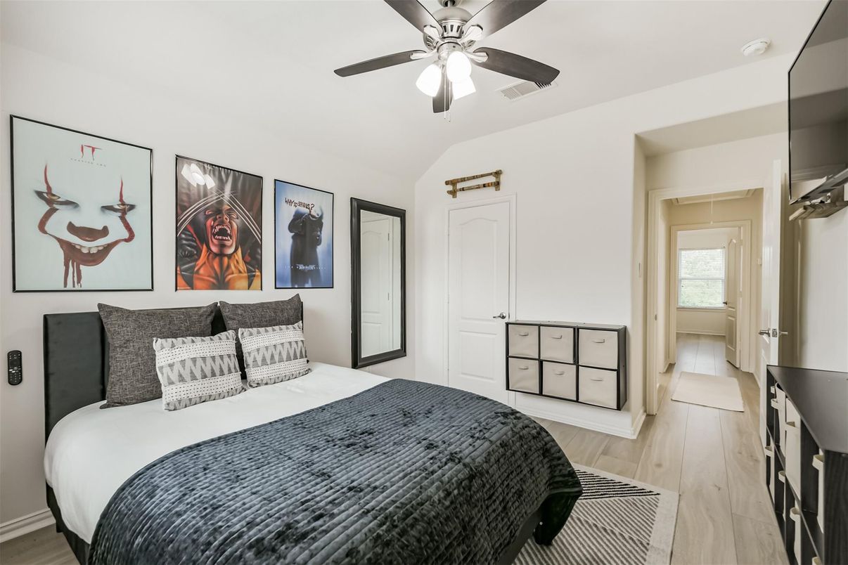 Bedroom, Interior, Wood Texture Flooring