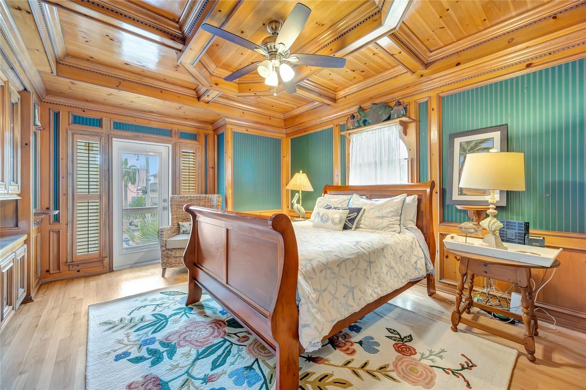 Bedroom, Interior, Wooden Beams, Wooden Ceilings, Wood Texture Flooring, Wooden Walls