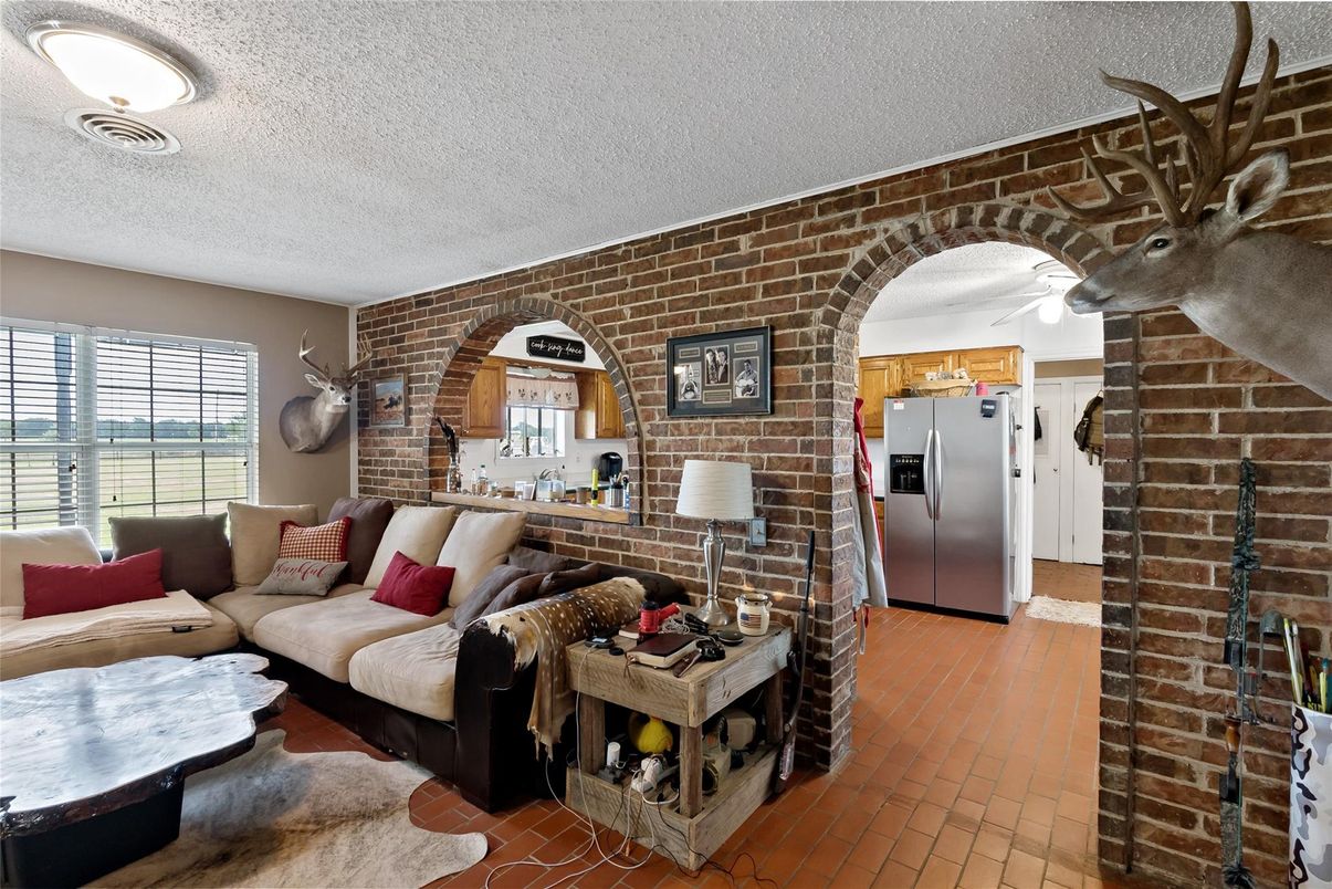 Interior, Living room, Stone Walls