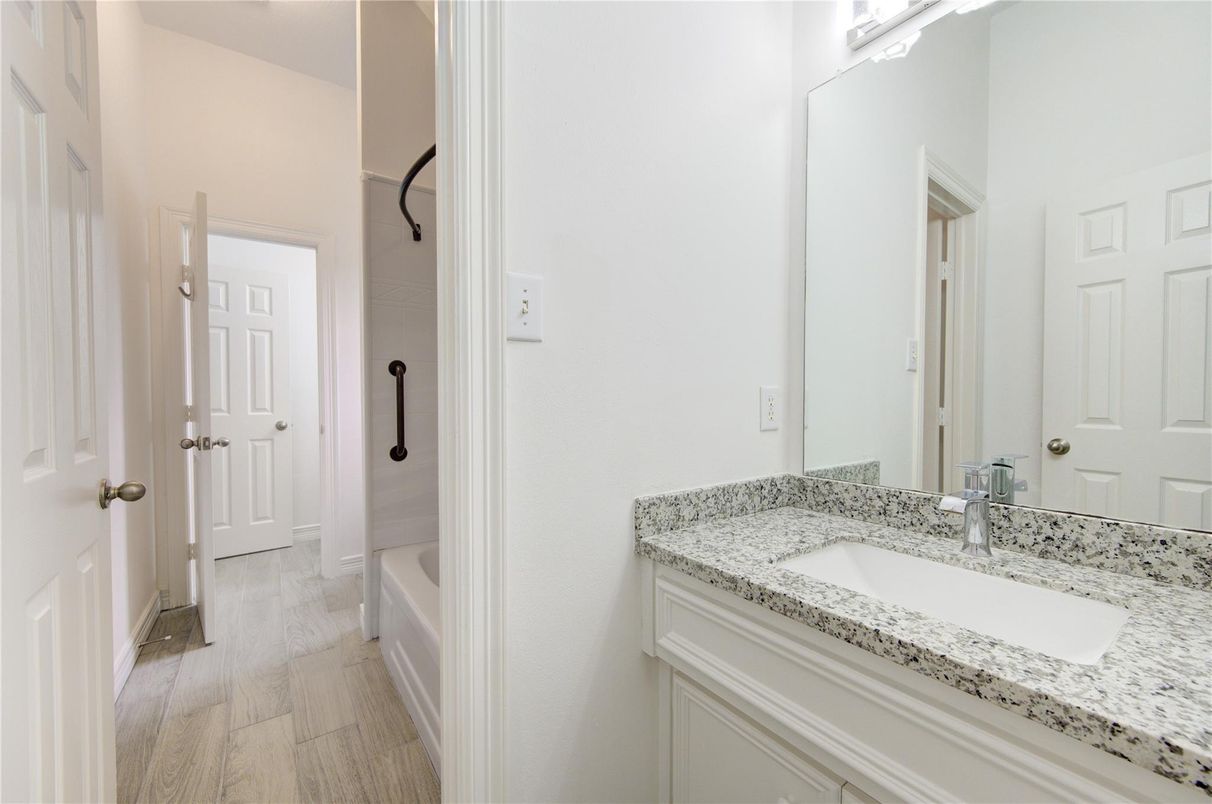 Bathroom, Interior, Wood Texture Flooring