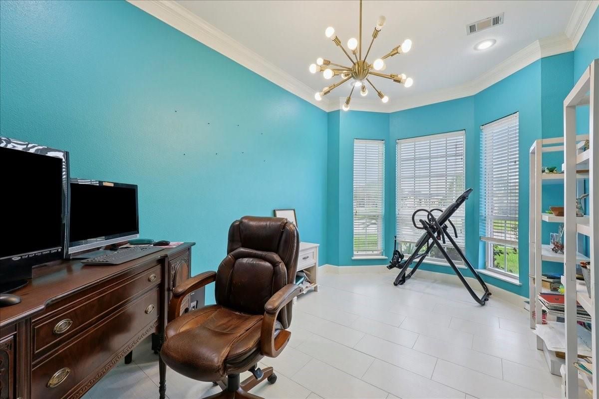 Home Office, Interior, Pendant Lights, Recessed Lighting