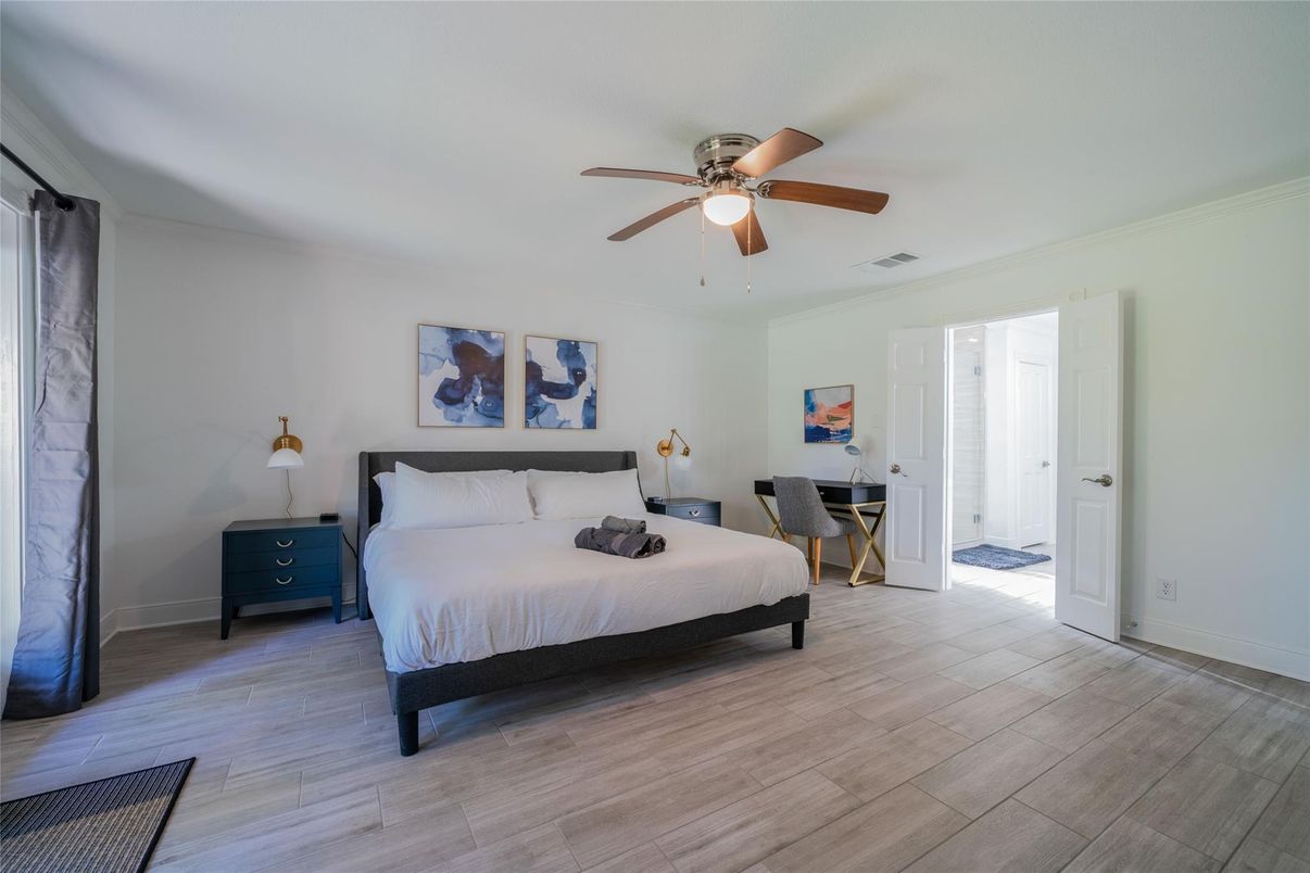Bedroom, Interior, Wood Texture Flooring