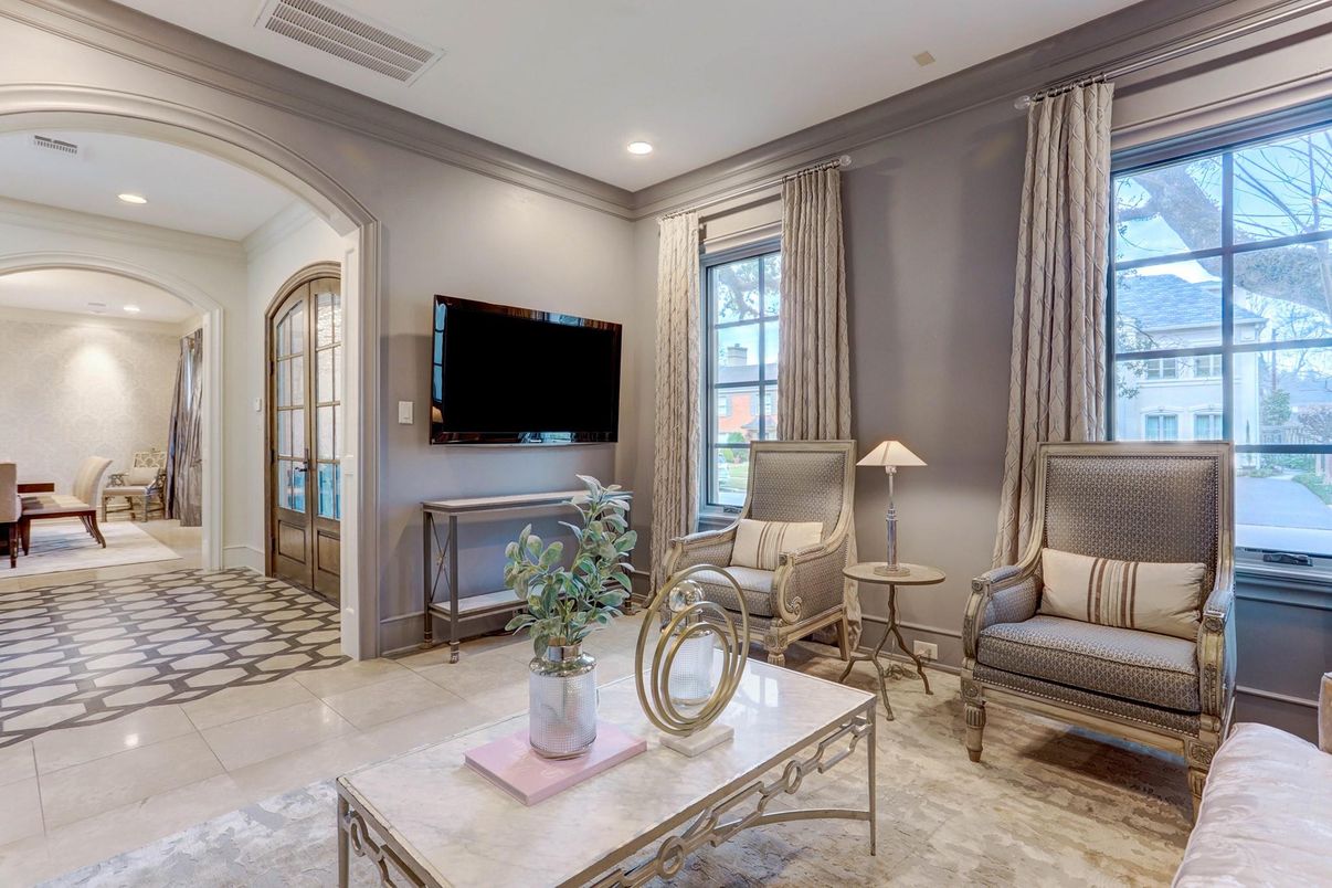 Interior, Living room, Recessed Lighting