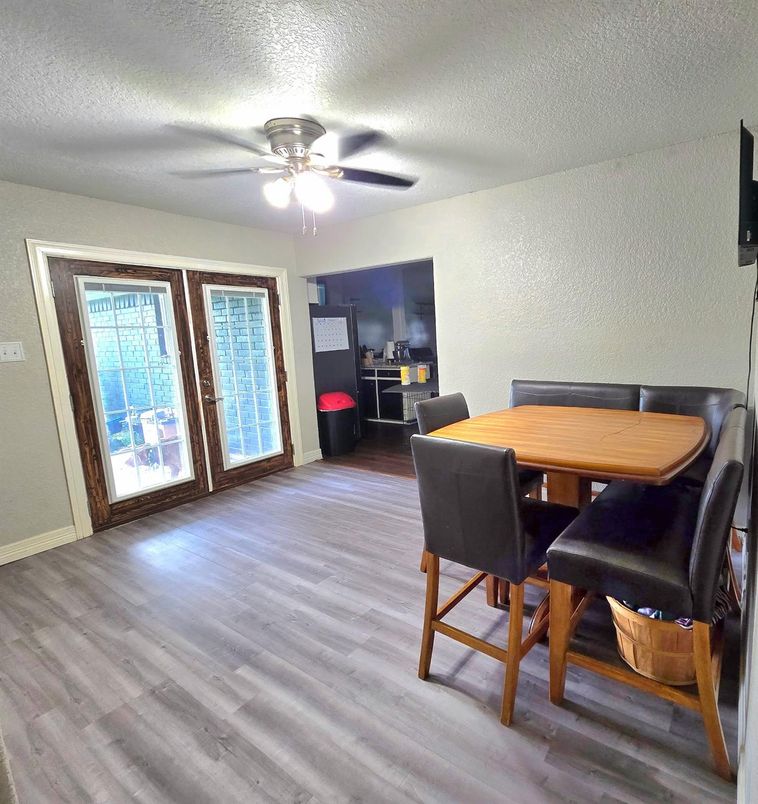 Dining room, Interior, Wood Texture Flooring