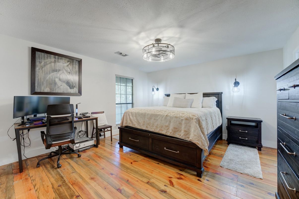 Bedroom, Home Office, Interior, Wood Texture Flooring