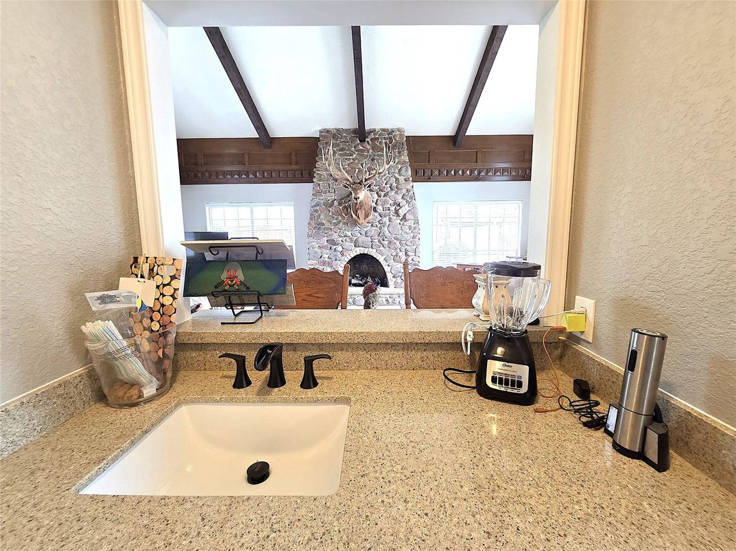 Fireplace, Interior, Wooden Beams