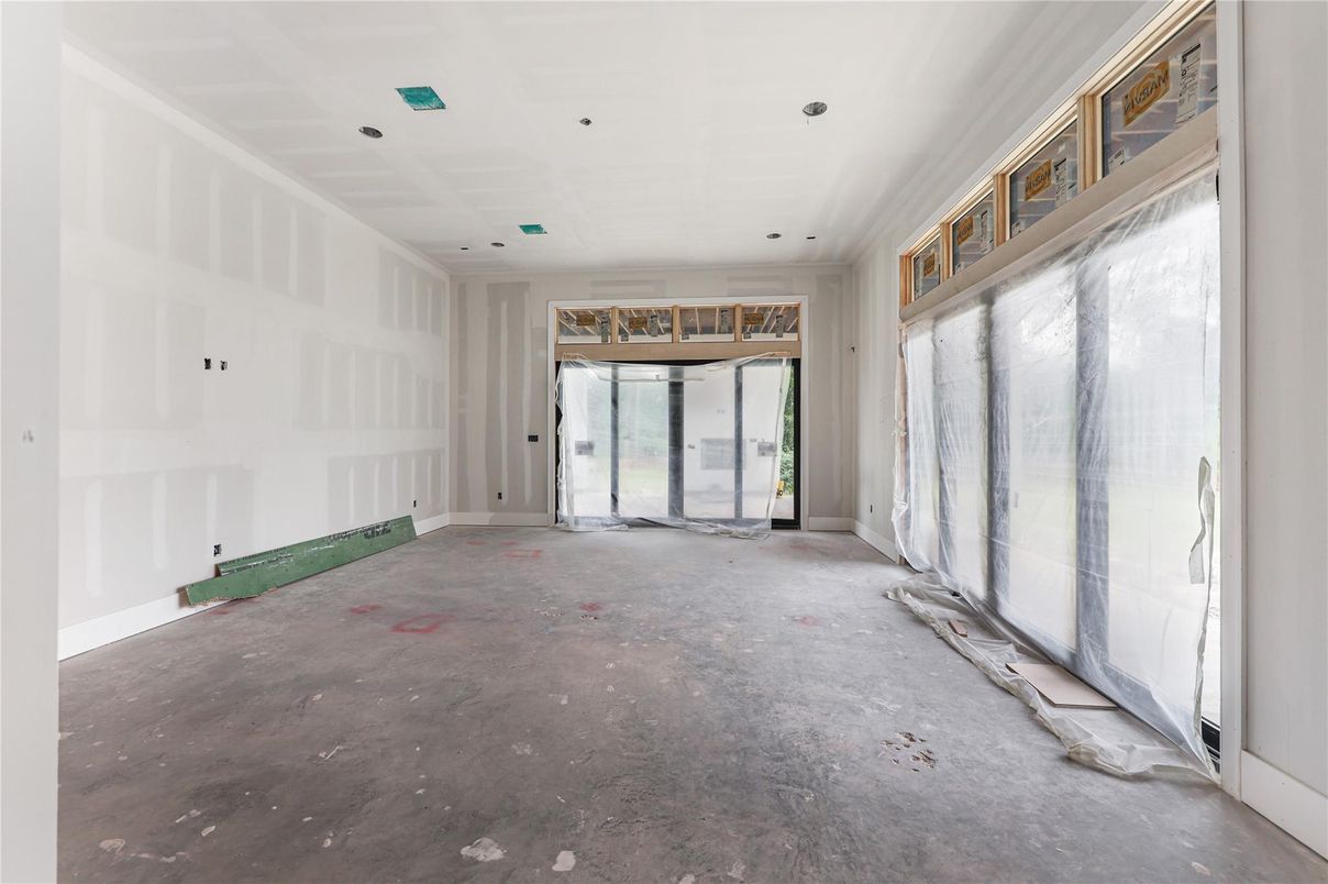 Empty room, Interior, Recessed Lighting