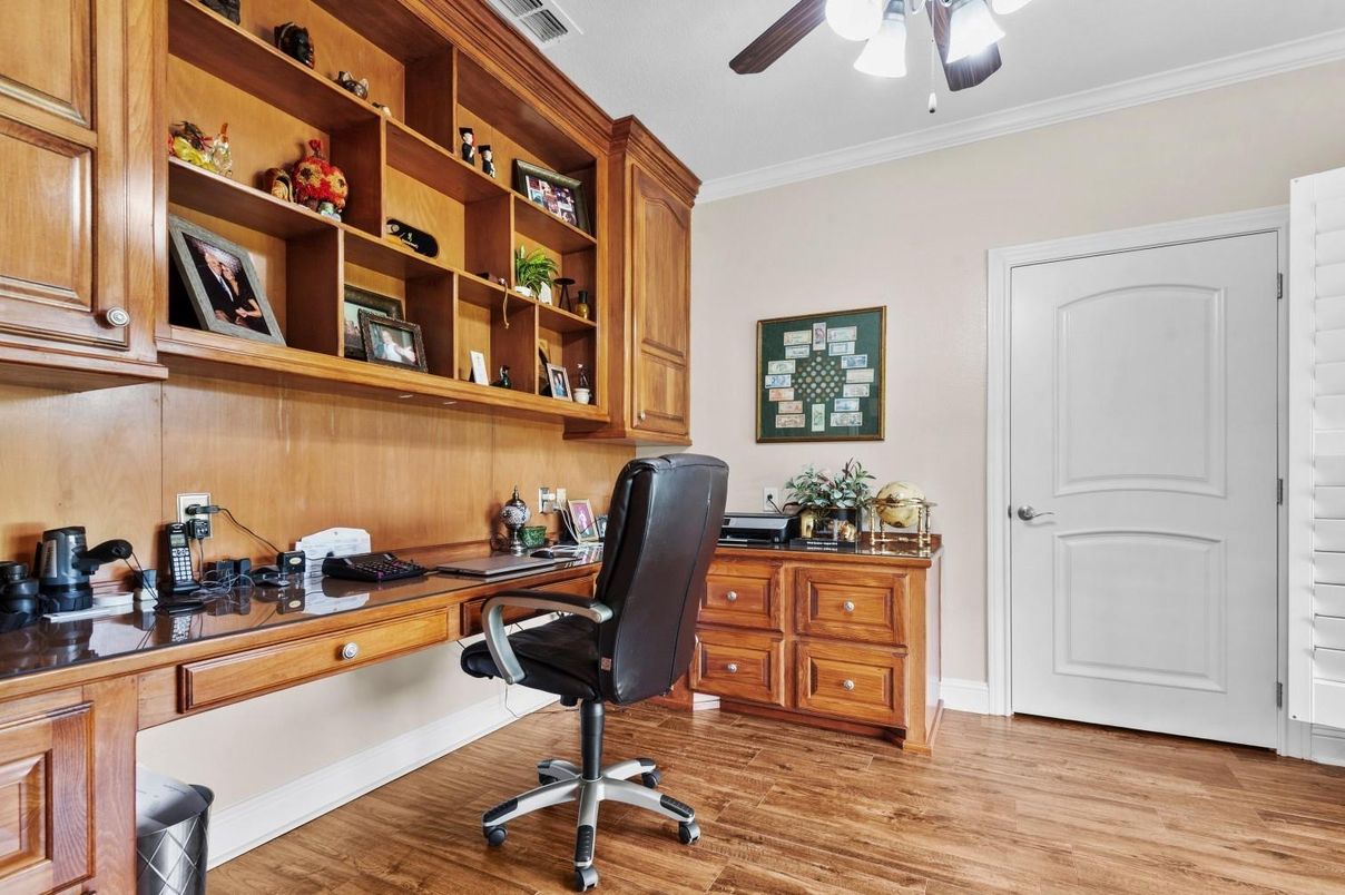 Home Office, Interior, Wood Texture Flooring