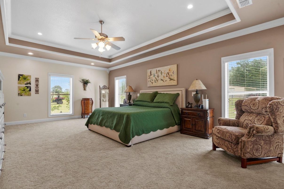 Bedroom, Interior, Recessed Lighting