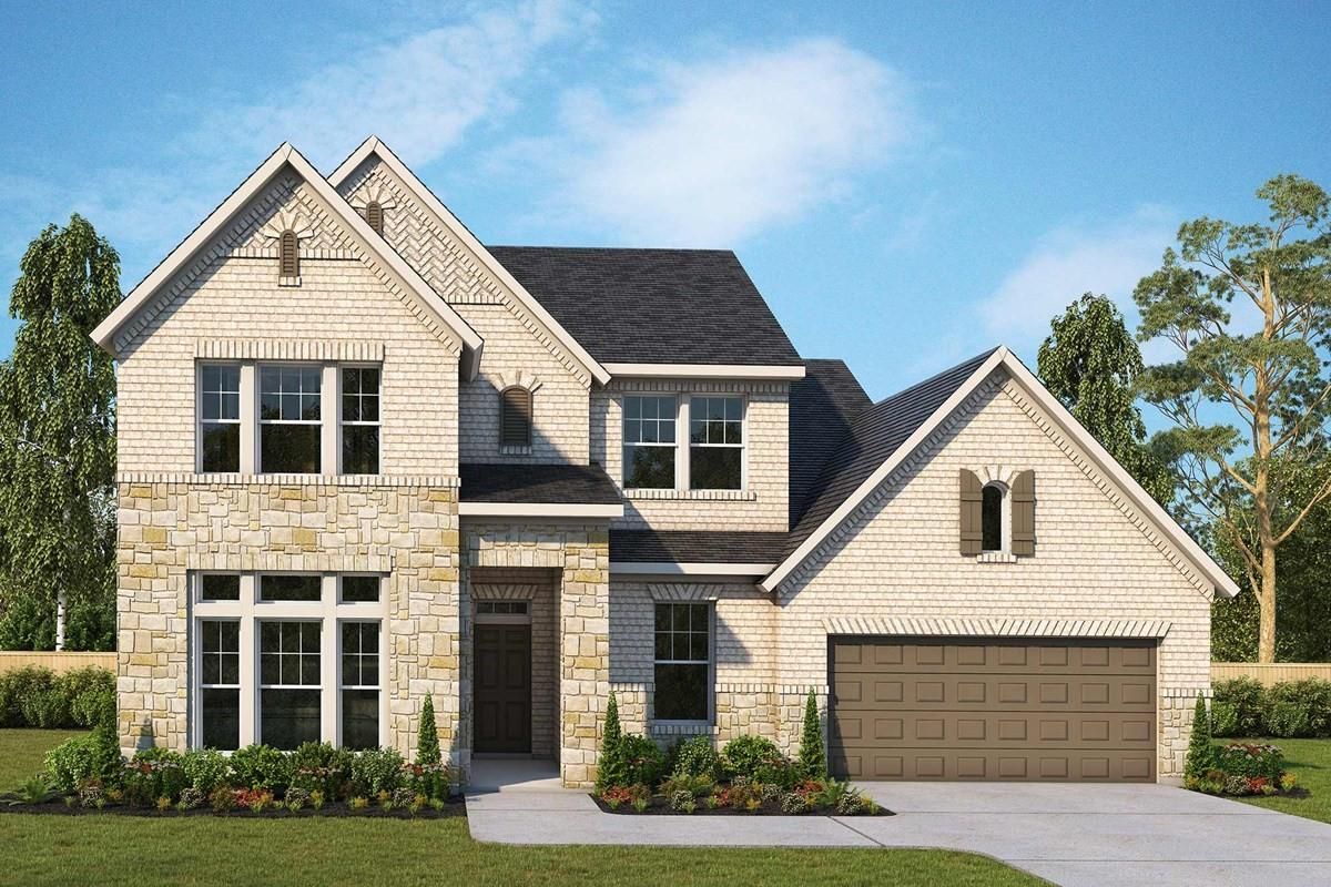 Attached, Exterior, Facade, Brick Traditional