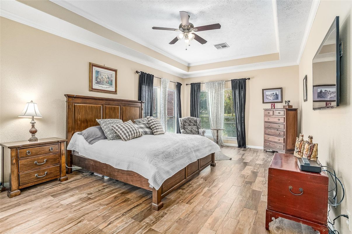 Bedroom, Interior, Wood Texture Flooring