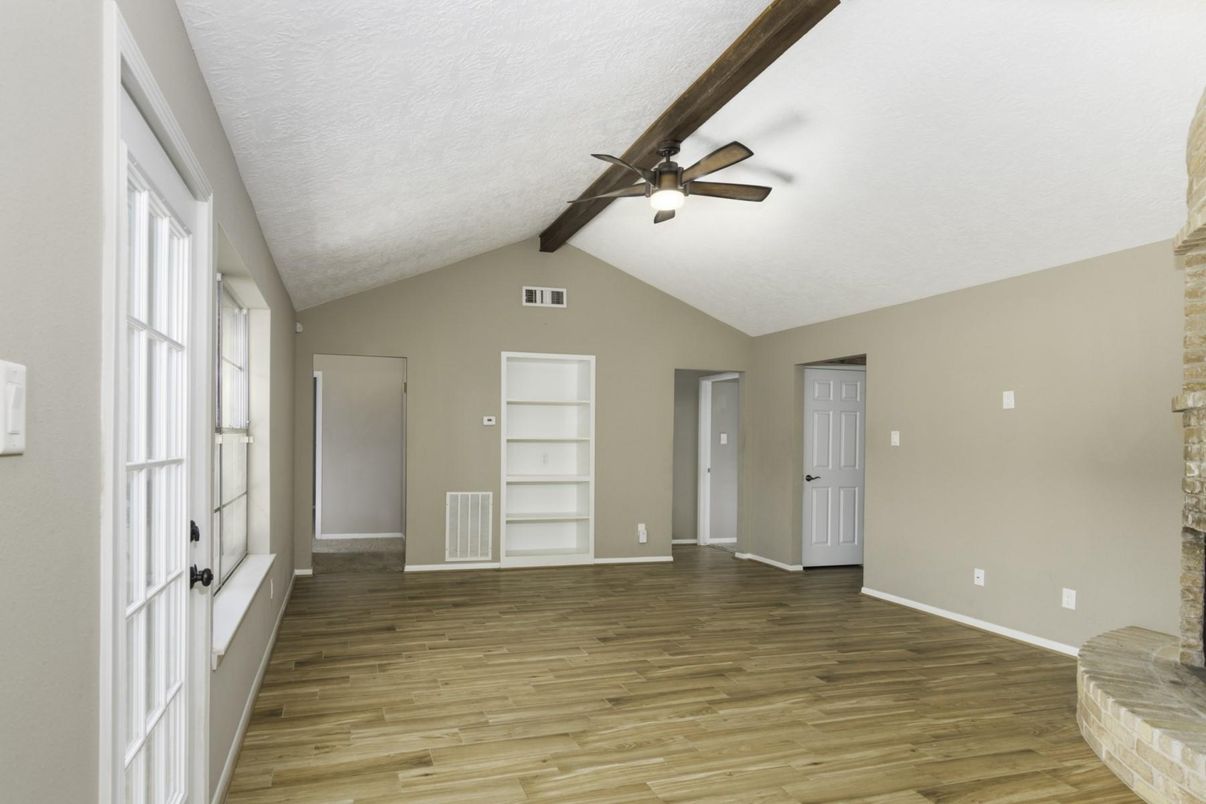 Empty room, Interior, Wood Texture Flooring