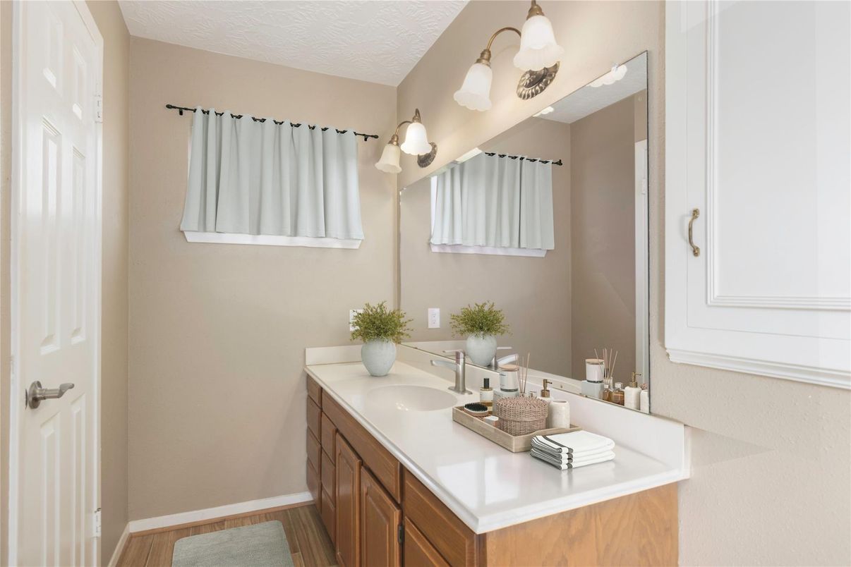 Bathroom, Interior, Wood Texture Flooring