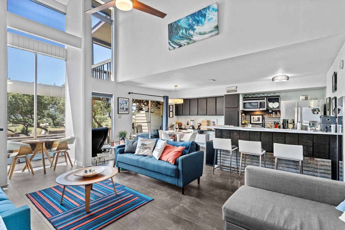 Dining room, Interior, Kitchen, Living room, Pendant Lights