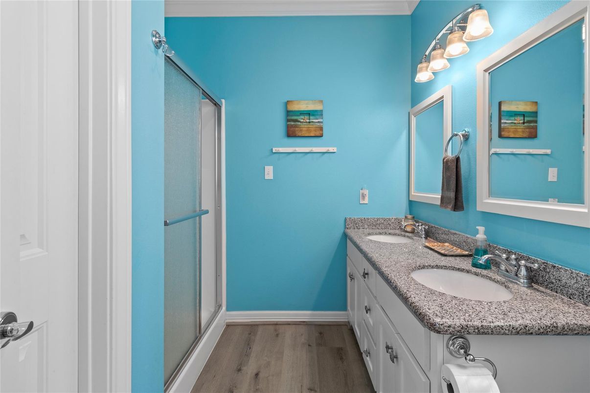 Bathroom, Interior, Wood Texture Flooring