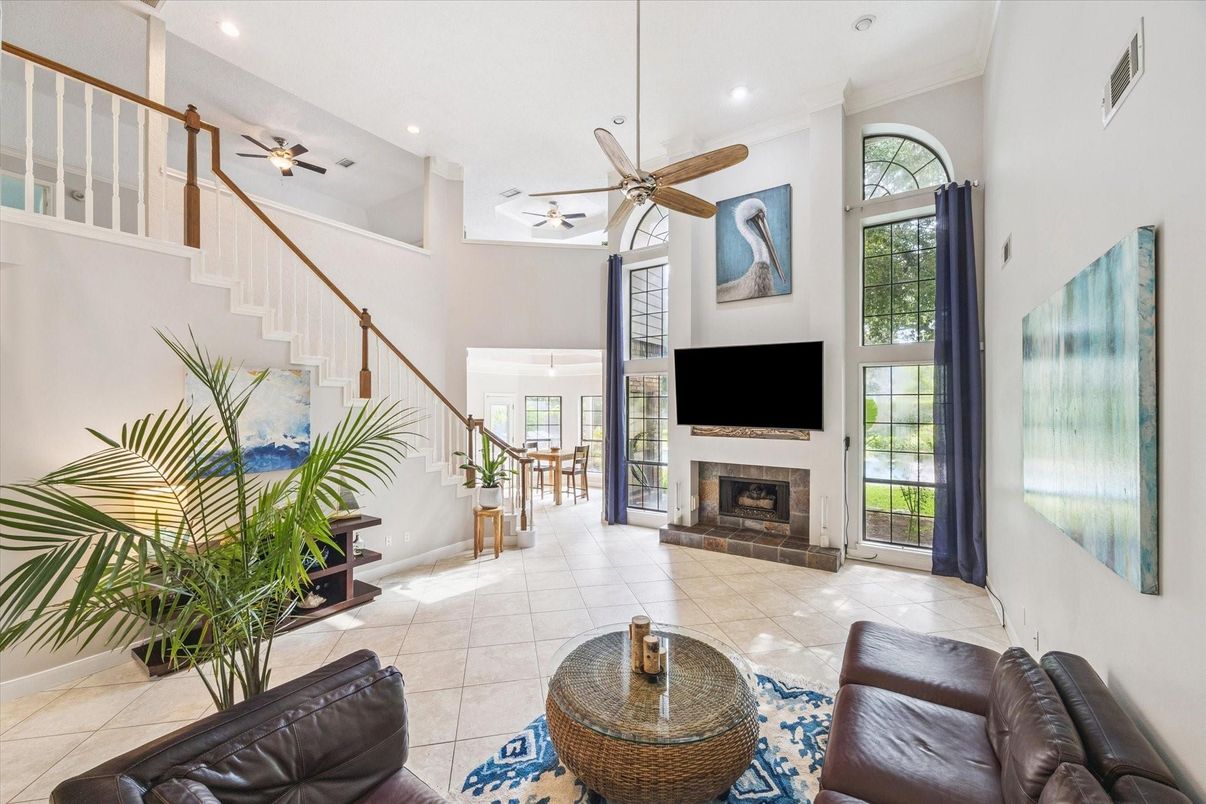 Fireplace, Interior, Recessed Lighting